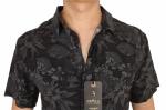 Summer Printed Short Sleeve Shirts 100% Viscose Printed Silk Shirt Mens