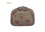 600D polyester Cosmetic Vanity Duffle Travel Luggage Bag with Printing