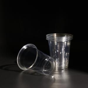 China Transparent Disposable PET Cups With Printing Logo For Beverage factory