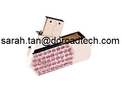 China Novelty Diamond Swivel Promotional Gift USB Flash Drive on sale