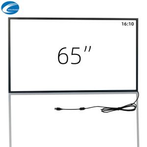 China Aluminum 65 Inch Touch Screen Overlay kit one Year Warranty factory