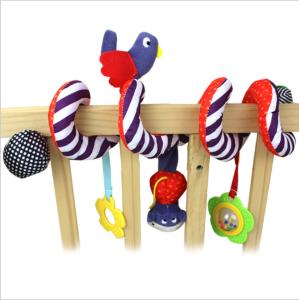 China Cute Animal Bell Trolley Pendant Baby Plush Toy Cradle Wind Chime factory