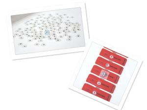 China Russia Water Meter Magnetic Security Labels For Security Stickers factory