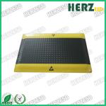 Yellow And Black ESD Rubber Mat With PVC / EPDM Foam / Rubber Material