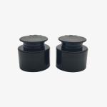 Black PP 24 410 Disc Top Cap , Screw Lock Bottle Flip Top Lid