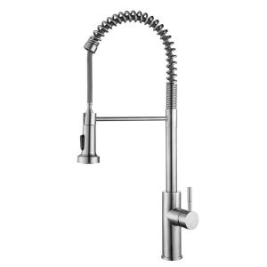 China Spring Coil Touchless Hands Free Flexible Kitchen Faucet Deck Mounted factory