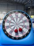 6ft PVC Inflatable Football Dart Board Blue Soccer Dart For Giant Yard Games