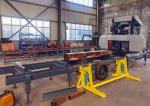 Gasoline Hydraulic Wood Portable Sawmill Machine With Mobile Trailer