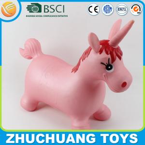 China pink animal ride on soft toy unicorn for aldi factory