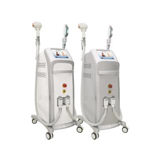 China 808nm Elight Laser Hair Removal Beauty Machine 12 X 20mm 2 Handles factory