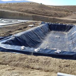 China Glossy HDPE Pond Liner Geomembrane 0.75mm 1.0mm for Fish Farming in Industrial Style factory