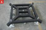 Removable Stage Truss Systems Lift Steel Base Plate With Wheels / Stationary