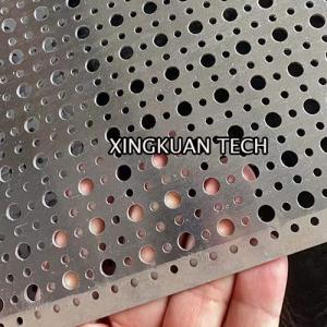 China Small round hole with big round hole perforated metal mesh for decoration on sale