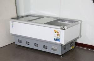 China Sliding Door Supermarket Island Freezer Top Opening 500L 18 Cu Ft factory