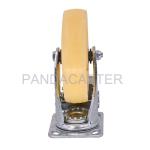 Heavy Duty Nylon Caster Wheels 200mm Swivel Castors With Double Lock Brake