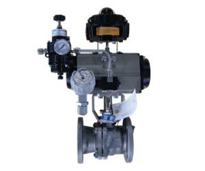 China 3 Position Pneumatic Drive Rack And Pinion Actuator Air Supply 4 - 8 Bar factory
