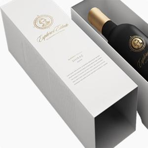 China book shape wine box sliding wine gift box drawer packaging wine box with foil stamping factory