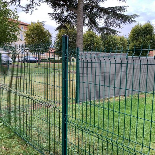 China Pvc Coated 3d Bending Curved Garden Welded Wire Mesh Panel Fence Galvanized Steel factory