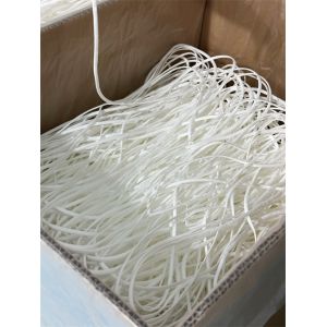 3.5MM White Elastic Earloop Flat Polyester Elastic Ear Loop For Mask