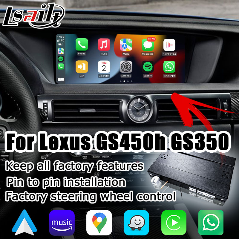 Wireless carplay android auto interface for Lexus GS450h GS350 GS200t by Lsailt