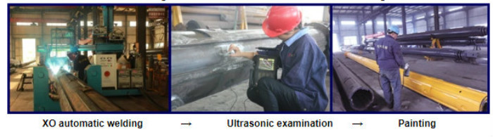 High Strength Kelly Bar Piling Q345B Material Customized Color For Rotary Rig