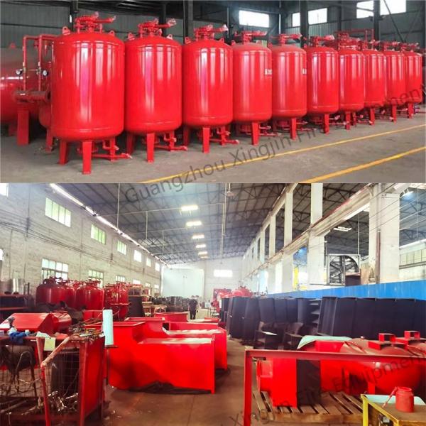TUV Certified Fire Extinguishing System Vertical / Horizontal Bladder Tank In