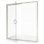 Modern Aluminum Frameless Pivot Shower Door Double Glass