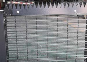 China Grey 4.5mm Clear View Fence H2.5m Anti Climb Security Fencing factory