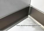Modern Euro 60mm / 80mm / 100mm Aluminium Skirting Board For Home / Hotel