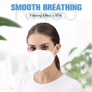China Breathable 5 Ply Earloop KN95 Foldable Dust Face Masks factory
