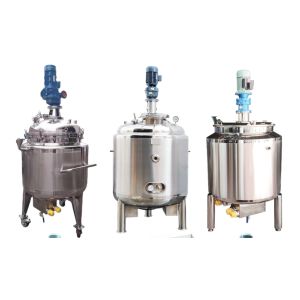 China Stainless Steel Liquid Blending Jacketed Mixing Tank Electric Heating on sale