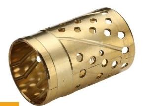 China High Load Capacity CuZn32 Bronze Sleeve Bushings With Lubricating factory
