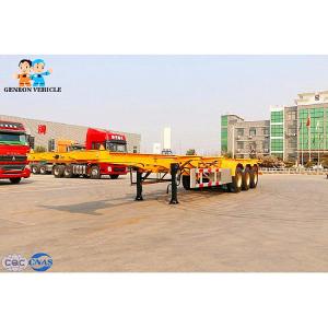China 20 Feet Skeleton Intermodal Genron Container Semi Trailer factory
