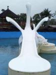 Customized Cygnet Slide Game For Kids, Fiberglass Small Water Pool Slides
