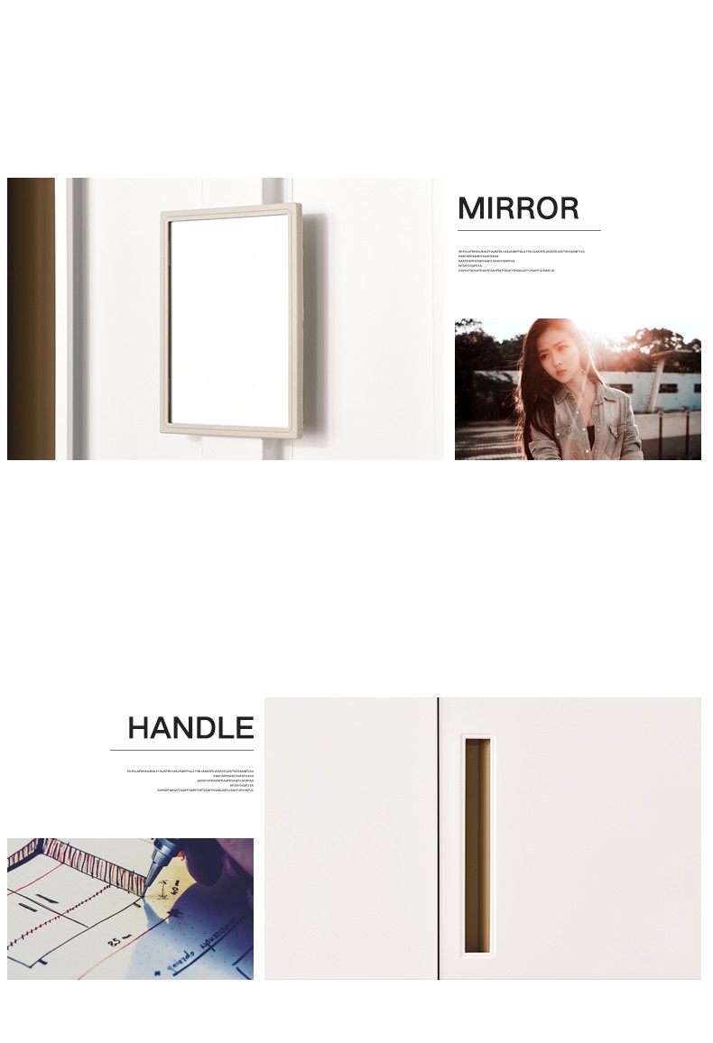 Anti Corrosion 0.6mm Metal Locker Storage Cabinet 3 Door Family