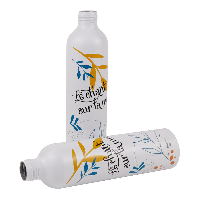 106mm Height 1.7oz Aluminum Cosmetic Bottles Shampoo Shower Gel Pump Bottle