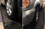 Waterproof PVC Car Washing Mat For Easy Cleaning In Black Grey
