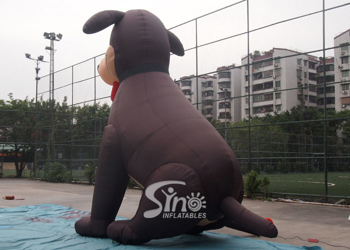 5 meters high lovely large outdoor puppy inflatable dog for advertising decoration