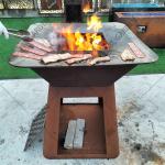 2mm thick Outdoor Charcoal Bbq Grill For Cooking weather Resistance
