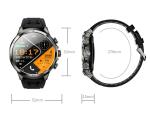 H19 Sim Card Smart Watch 4G Android / Rotating Camera Smart Watch 1.95 Inch