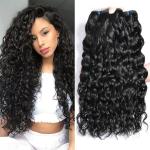 Water Wave 100 Virgian Brazilian Hair Extensions 3 Bundles Natural Color
