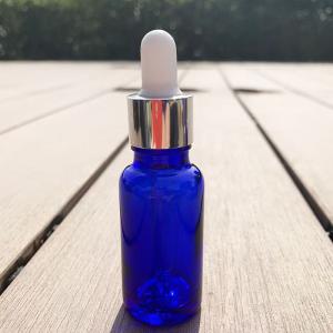 China Matt Blue Essential Oil Empty Glass Bottle Reusable And Recyclable factory