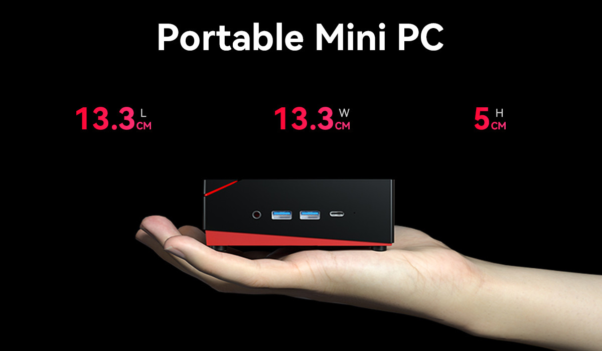 AMD Ryzen 5 4500u Mini PC With Dual Ethernet Dual Channel DDR4 For Gaming