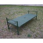 Field Steel Plastic Bed Camp Army Bed Portable Folding Bed Military Green