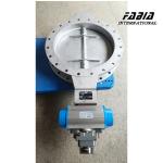 RTO Combustion Furnace Pneumatic Gas Butterfly Valve Wear Resistance For