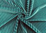 200GSM 93% Polyester Soft Corduroy Fabric / Dress Dark Green Corduroy Upholstery