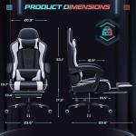 Massage Lumbar Support Swivel Gaming Chair with 360 Rotation Item Weight 41.9