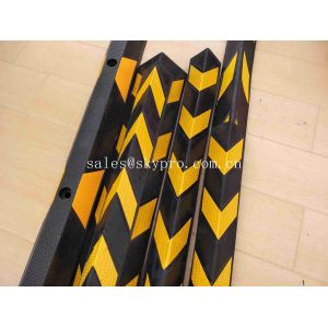 Reflective Rubber Parking Right Angle Corner Bumper Protector Guard Garage Wall