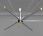 Air Cooling Roof Ceiling 18FooT 6 Blade Hvls Ceiling Fan