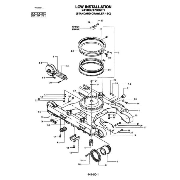 YN40FU0001F1 Slewing Ring Applied To Kobelco SK200 SK210 SK200 MARK IV SK200-5 SK200-6 SK200-8